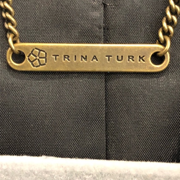 Trina Turk floral jacquard black and emerald green bomber jacket - Picture 7 of 12